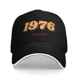 Born in 1976 vintage age 50 years old funny 50th birthday Accessories Men Women Baseball Caps Dad Hat Classic Travel Headwear