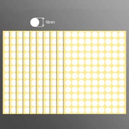 15Sheets/Pack White Round Spot Circles Sealing Stiker Paper Labels DIY Dot Stickers Adhesive Package Label Decoration