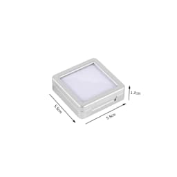 Top Glass Gem Box Gemstone Holder Display Loose Diamond Stone Show Jewelry Case Storage Organizer Tool Coin Jar Novel Container