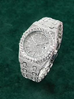 2026 Luxury Diamond Men's Watch High Quality Hip Hop Men's Quartz Watch Ice Sensation Men's Watch