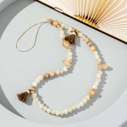 Fashion Acrylic Mobile Phone Chain Five-Pointed Star Pendant Beaded Telephone Lanyard Cellphone Hanging Rope For Women Jewelry