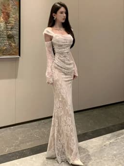 Sexy Womens Dresses Ele Casual Solid Slim Slash Neck Vintage Party Long Dress Female Clothes IC Robe Vestidos New