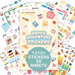 1213pcs Colorful Paper Label Sticker Book Daily Notes Marking Aesthetic Planning Coil Sticker Book Journal Scrapbooking Supplies