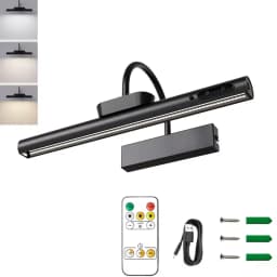 Modern Waterproof Rechargeable Mirror Sconce Living Room Wireless Remote Dimmable Wall Lamp Painting Picture Light Portrait