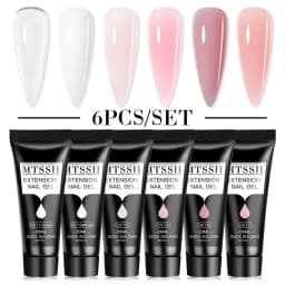 MTSSII 20m Extension Nail Gel Set Manicure Set Finger Quick Buliding Extension Gel Nail Polish Kit Soak Off UV Gel LED Nail Art