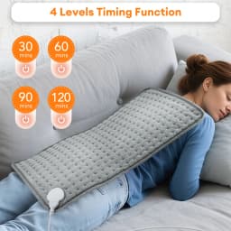 Microplush Electric Heating Pad Winter Warmer Washable Blanket for Abdomen Waist Back Thermal Mat Back Brace Support