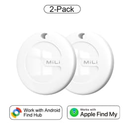MiLi MiTag Dual System Bluetooth GPS Tracker Locator Smart Location Tag Keys Finder Works With Apple Find My&Google Find Hub