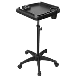 Stainless Steel Adjustable Height Trolley Rolling Cart Stand for Salon Medical SPA Clinic Service Cart Storage