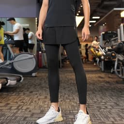 Men's Sport Pants 2 in1 Training Athletic Tracksuits Sportswear Workout Male Jogging Trousers Gym Fitness Running Pants Men