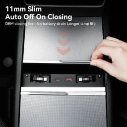 YZ For New Tesla Model 3 Y YL Highland Juniper 65W Quick Charger Expansion Dock USB Shunt Hub Intelligent Docking Station