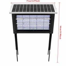 Powerful Solar Mosquito Killer Lamp 15W 25W 40W Bug Zapper Outdoor Waterproof Fly Kill Lamp for Patio Garden Backyard Camping