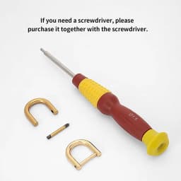 CRAZYSMITH Detachable Open Screw D Ring Buckle Removable Shackle Clasp Bag Straps Modification Hardware Handles Bag Accessories
