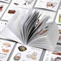 50pcs/bag stickers sticker book soft time series handbook material DIY photo frame album phone case diary creative stickers