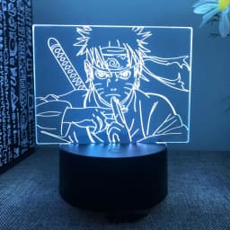 Anime Naruto Uzumaki LED Night Light Toys Akatsuki Kakashi Hatake Kid Bedroom Nightlight Itachi Uchiha 3D 7/16 colors Lamp Decor