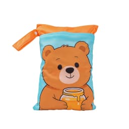 Babyshow 1PC Washable Wet Dry Bag Wetbag for Baby Diapers Nappies Waterproof Reusable Diaper Bag with Two Zippers 25cmx35cm