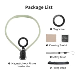 TELESIN Max Magnetic Neck Mount Silicone Quick Release Hold for Iphone 15 14 13 12 11 10 SAMSUNG HUAWEI XIAOMI Phone Accessories