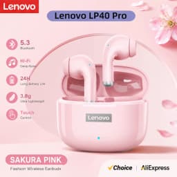 Lenovo LP40 Pro TWS Wireless Headphones Bluetooth 5.4 HiFi Stereo Earphones Gaming Sports Touch Control HD Call With Mic Earbuds