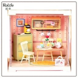 New Original Rolife Super World DIY Wooden Mini House Scene Assembly Toy Model Blind Box Prop Landscape Children's Gift in Stock