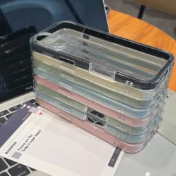 Luxury Transparent Candy Phone Case For iPhone 11 12 13 14 15 16 17 18 Pro Max Plus Air Clear Shockproof Bumper Back Cases Cover