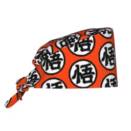 Custom DBZ Goku Japan Comic Cleaning Working Cap Cool Men Women Saiyan Scrub Cap Surgicals Hat Nurse Scrubs Hat For Dentist