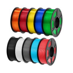 JAYO 10 Rolls PETG Filament 175mm 3D Printing No Bubbles No Drawing Smooth Multiple Colors Optional for 3D Printing 1.1kg/1roll