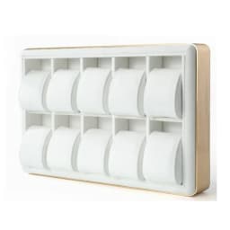 10 Grids Watch Storage Box Metal Round Edge Jewelry Organizer Tray Men's and Women's Wrist Watch Display Prop