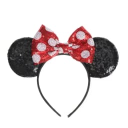 Anime Mouse Ears Headhand Cosplay Kawaii Cartoon Elastic Hair Accessories Party Sequin Bows Hairband Toys Children Adults Gift