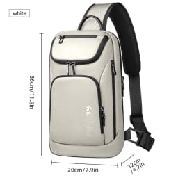 Heroic Knight Multifunctional Large-Capacity Men’s Handbag Waterproof Oxford Chest Bag Men’s Outdoor Sports Casual Crossbody Bag