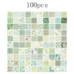 100pcs Vintage Paper Multi Style Deco Retro Stationery Supplies Writing Paper Junk Journal Label Scrapbooking Material Supplies
