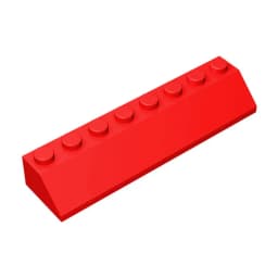 Gobricks GDS-736 ROOF TILE 2X8/45 - 2x8 45 Slope roof tiles compatible with lego 4445 children's DIY Educational Building Blocks