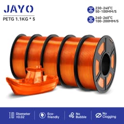 JAYO PETG 3D Printer Filament PETG Jayo Filament No Bubbles No Drawing Smooth Multiple Colors 3D Printer Accessories 1.1kg/Roll