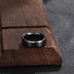 Kolmnsta 4/6/8mm Black Ceramic Ring Anti-Allergy Men Brushed Couple Wedding Band Engagement Rings For Women Size 4-15 Anel