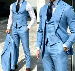 Classy Wedding Tuxedos Suits Slim Fit Bridegroom For Men 3 Pieces Groomsmen Suit Male Cheap Formal Business (Jacket+Vest+Pants