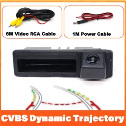 Backup Camera For Audi A5 S5 RS5 Cabriolet B8 8T 2009~2017 HD CCD Night Vision Car Rear Trunk Handle Reversing Rear View Camera