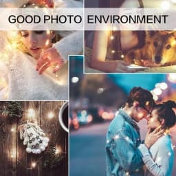 LED Fairy Lights Battery Operated Twinkle String Lights, Copper Wire Dimmable Firefly Lights with Remote Control Timer 8 Modes