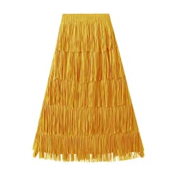 Luxury Multi Solid Colors Pleated Skirt for Women's Large Hem Folds A-line Skirts Female 2025 Loose Fashion Skirts Casual 0666