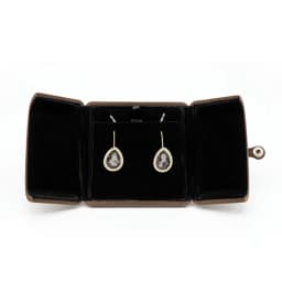 Special Design Velvet Wedding Double Ring Pendant Box Good Quality Jewelry Display Gift Case