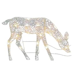 Lighted Christmas Reindeer Water Resistant Solar Light Up Decoration For Garden Batteries Supplied White Elk Garden Lights Dream