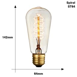 Retro Edison Bulb Lamps E27 220V 40W ST64 G80 G95 G125 Vintage Edison Lamp Incandescent Lamp Filament Light Bulb Home Decor