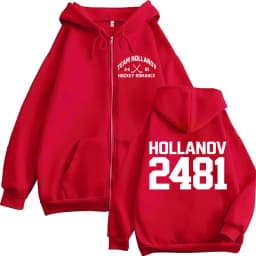 Heated Rivalry Shane Hollander Ilya Rozanov Hollanov 24 81 Zipper Hoodies Men Women Zip Up Sweatshirts Long Sleeves Jackets