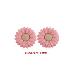 Sunrony 10pcs Mini Leaf Flower Silicone Beads For Jewelry Making Food Grade DIY Pacifier Chain Necklace Accessories