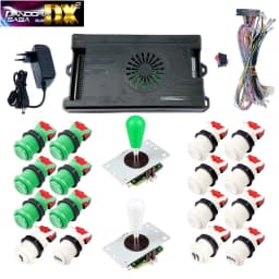 9800 in 1 Pandora Saga DX 2 Plus Arcade Box DIY Kit 8 Way Joystick American Style Push Button Game Console Cabinet Bartop
