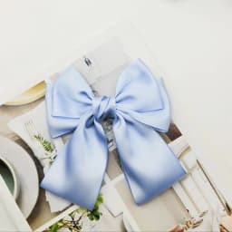 Solid Color Bow Ribbon Hair Clip New Women Bowknot Barrettes Women Ponytail Clip Headband Girls Hair Accessories Gift