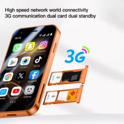 ONEMYTH A17 3G Mini Smartphone Android 8.1 Dual SIM Standby 3.0 Inch HD Mobile Phone 2GB+16GB 900mAh Small Original Cell Phone