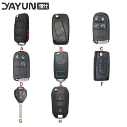 AUTOKEY YAYUN capa de chave de substituição com 2/3/4/5 botões, adequada para diversos modelos de carros