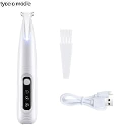 Waterproof Pet Paw Trimmer with LED Light & Display, 18mm Wide Blade Dog Grooming Clipper