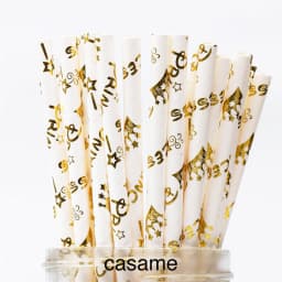 50pcs Panda Bamboo Paper Straws Birthday Party Wedding Decoration Straw Disposable Paper Drinking Straw Baby Shower