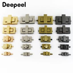 2Pcs Deepeel Metal Lock Buckle Bag Turn Twist Locks Clasp Handbag Purse Decoration Closure Buckles Bags Latch DIY Accessories