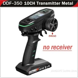 DUMBORC DDF-350 10CH RC Remote Controller 2.4G Digital Radio Transmitter Gyro Receiver for Drift Car Tank Boat Robot Toy Wltoy