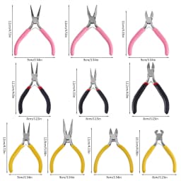 High Quality DIY Jewelry Making Tool Kits Pliers Sets Round Nose Plier Side Cutting Pliers Wire Cutter Scissor Beading Tweezers